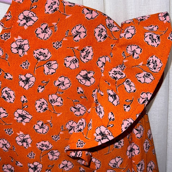 🍀5x$15🍀 Forever 21 Beautiful Orange blouse 🍊LARGE - Picture 3 of 5